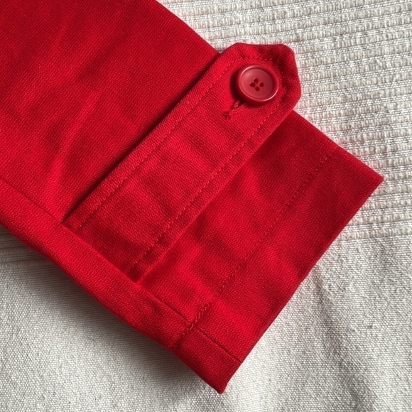JOE Fresh Red Cotton Pea Coat Size Small - Picture 2 of 9